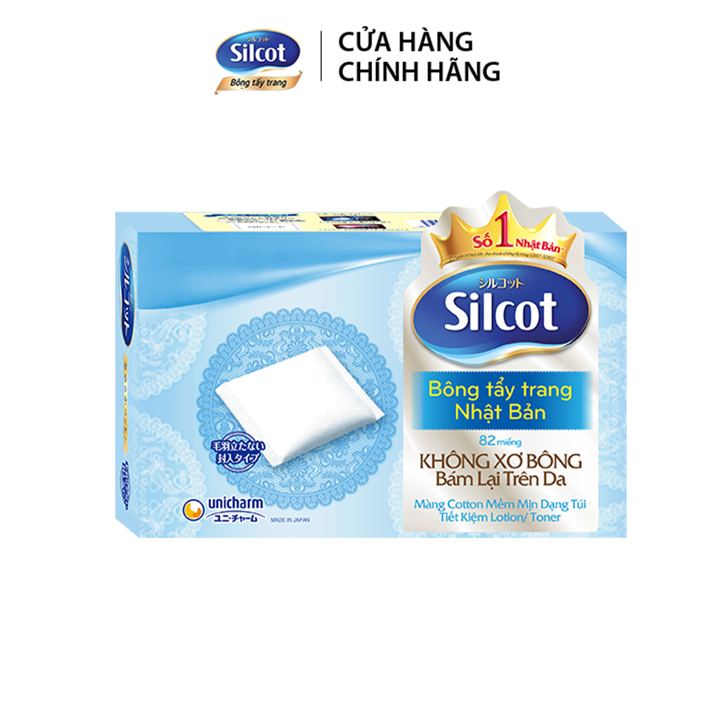 Combo 6 Bông tẩy trang Silcot hộp 82 miếng