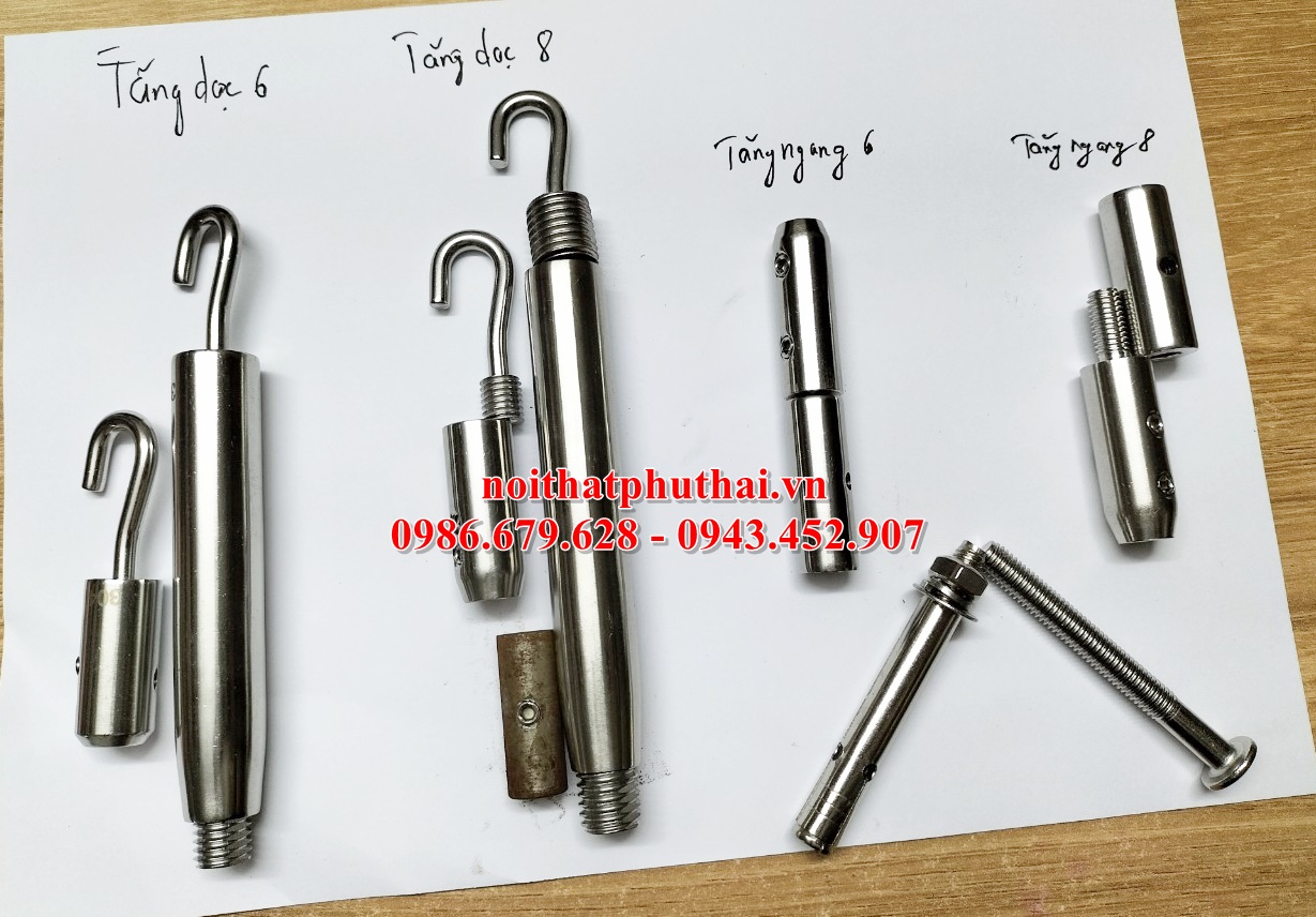 Tăng đơ ống inox cho thang cáp