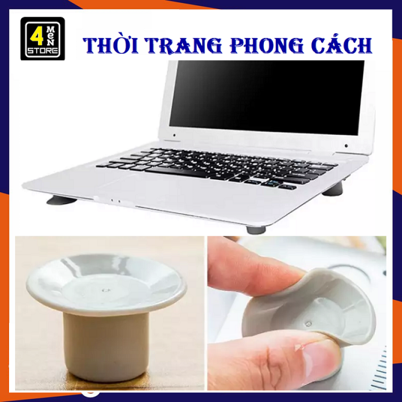 ⚡ Tjll Tjll ⚡ Bộ Nút Chống Nóng Laptop Tiện Ích - Combo 4 Nút Chống Nhiệt Cho laptop - Nút Đỡ Chống Nóng Cho Laptop Chuyên Dụng ( Bộ 4 Nút )