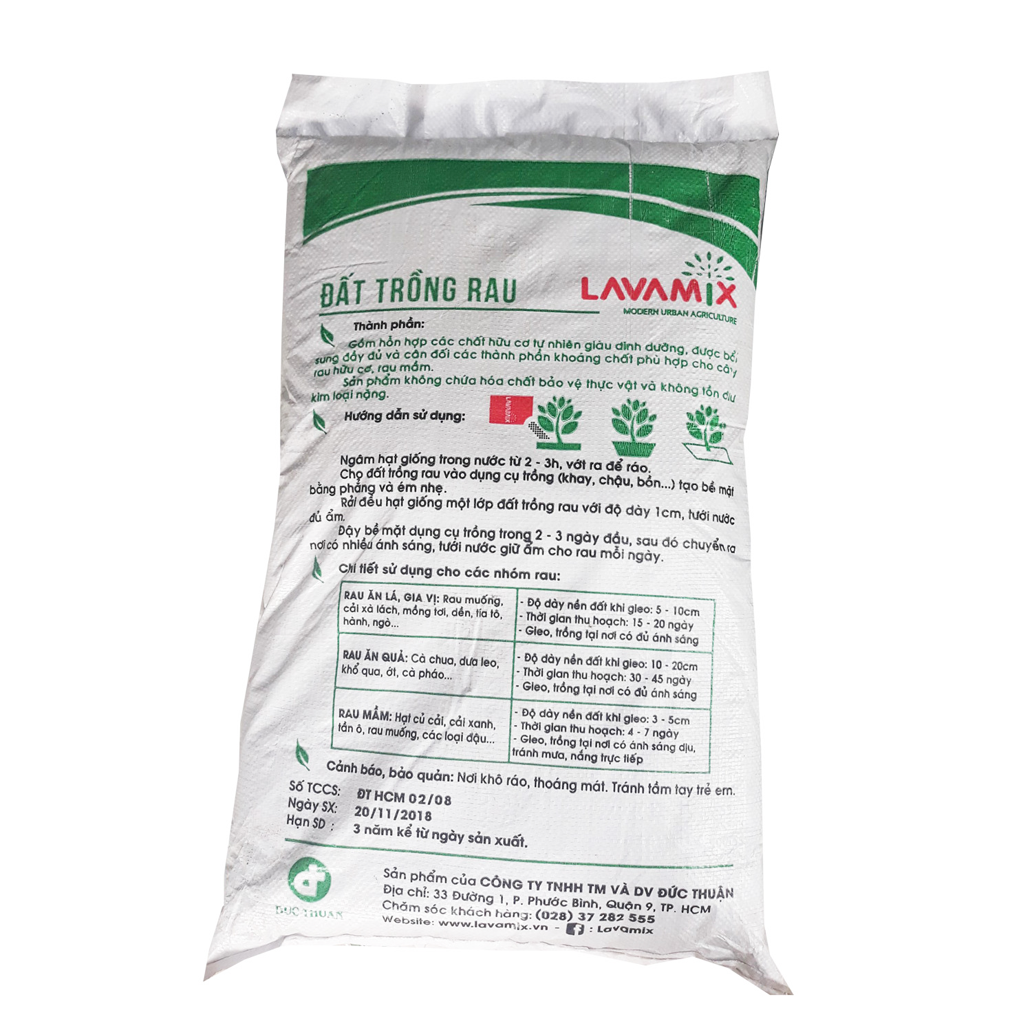 [HCM]Đất Trồng Rau Hữu Cơ ORGANIC SOIL (20dm3)