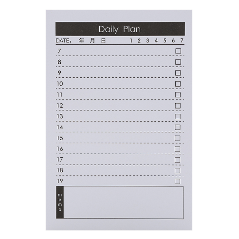 Tập kế hoạch ghi chú - ngày daily plan