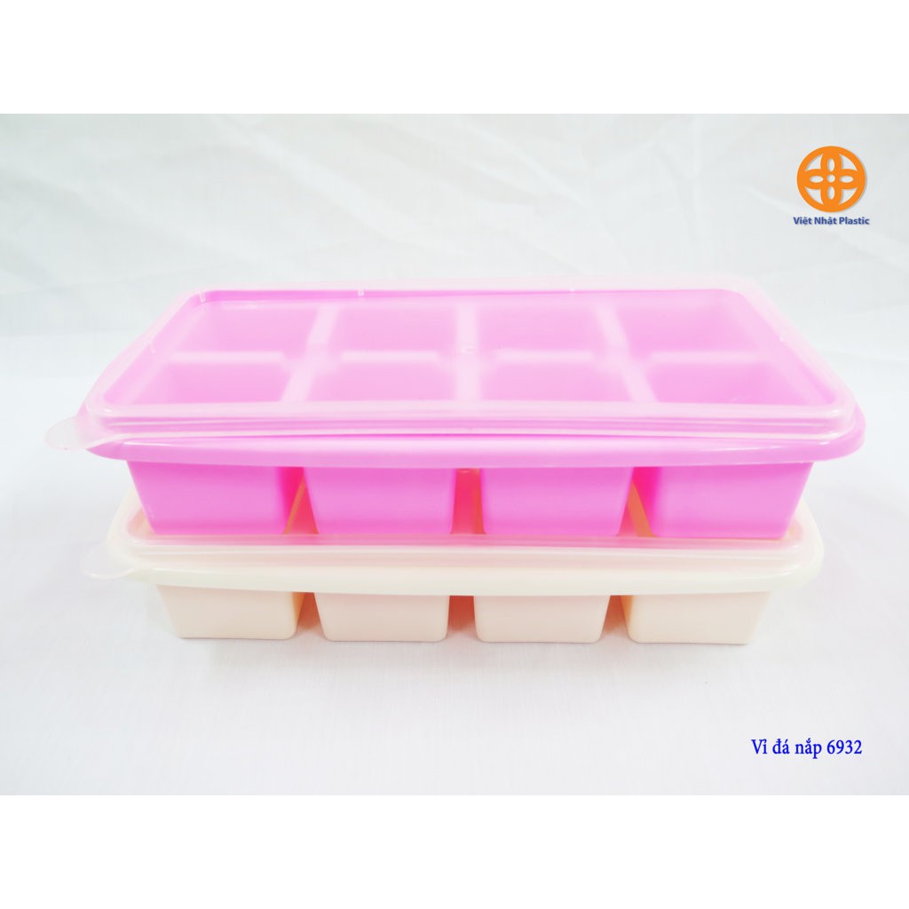Khay Đá Dẻo 8 Viên Việt Nhật Có Nắp No.6932