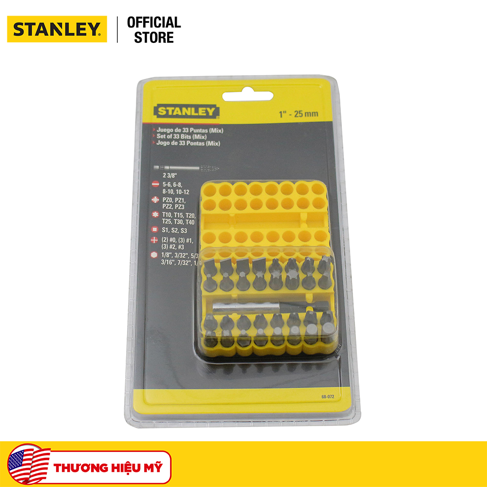 Mũi vặn vít bộ 33P Stanley 68-072