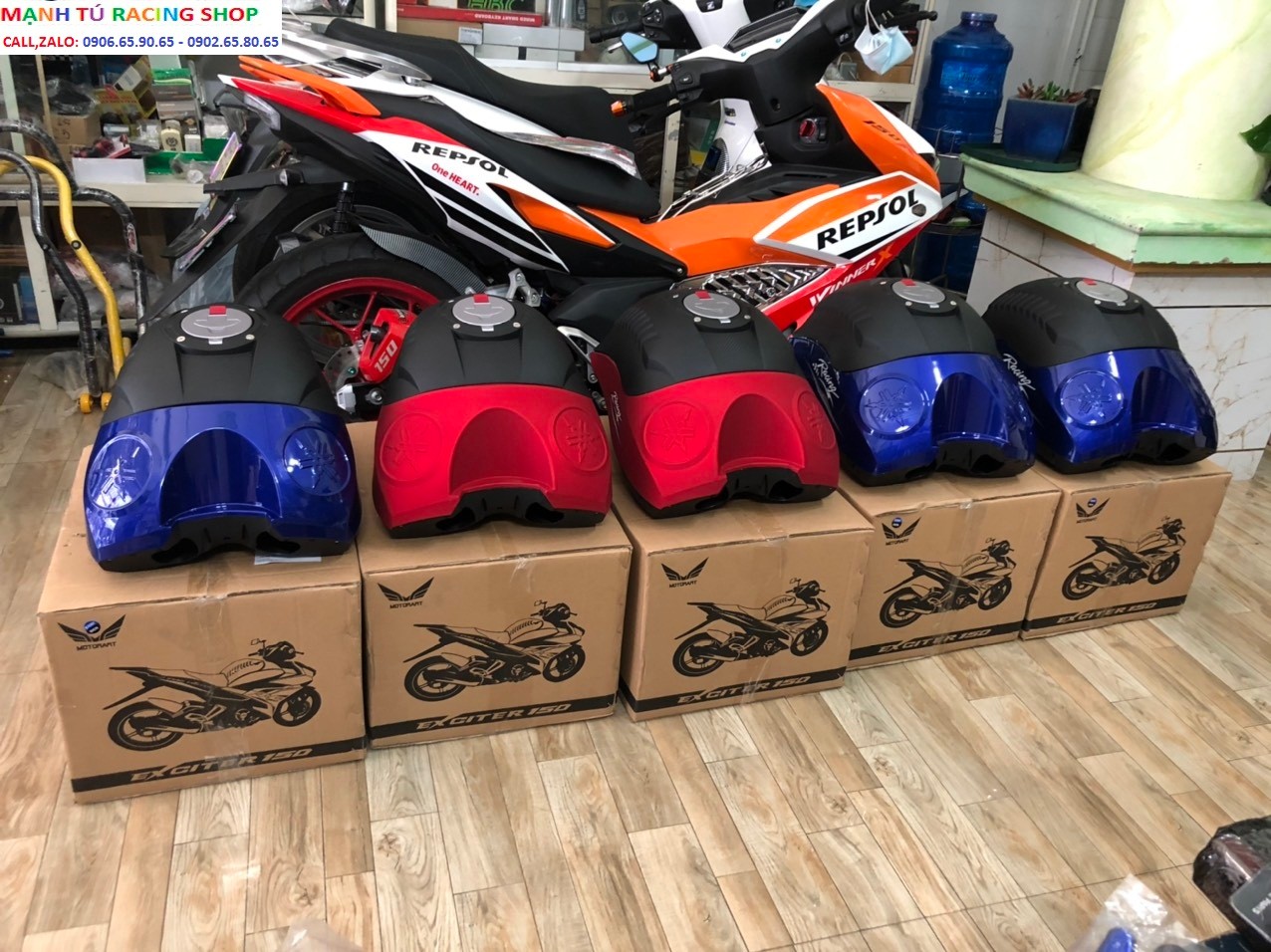 Thùng Giữa Exciter 150 Kiểu Moto