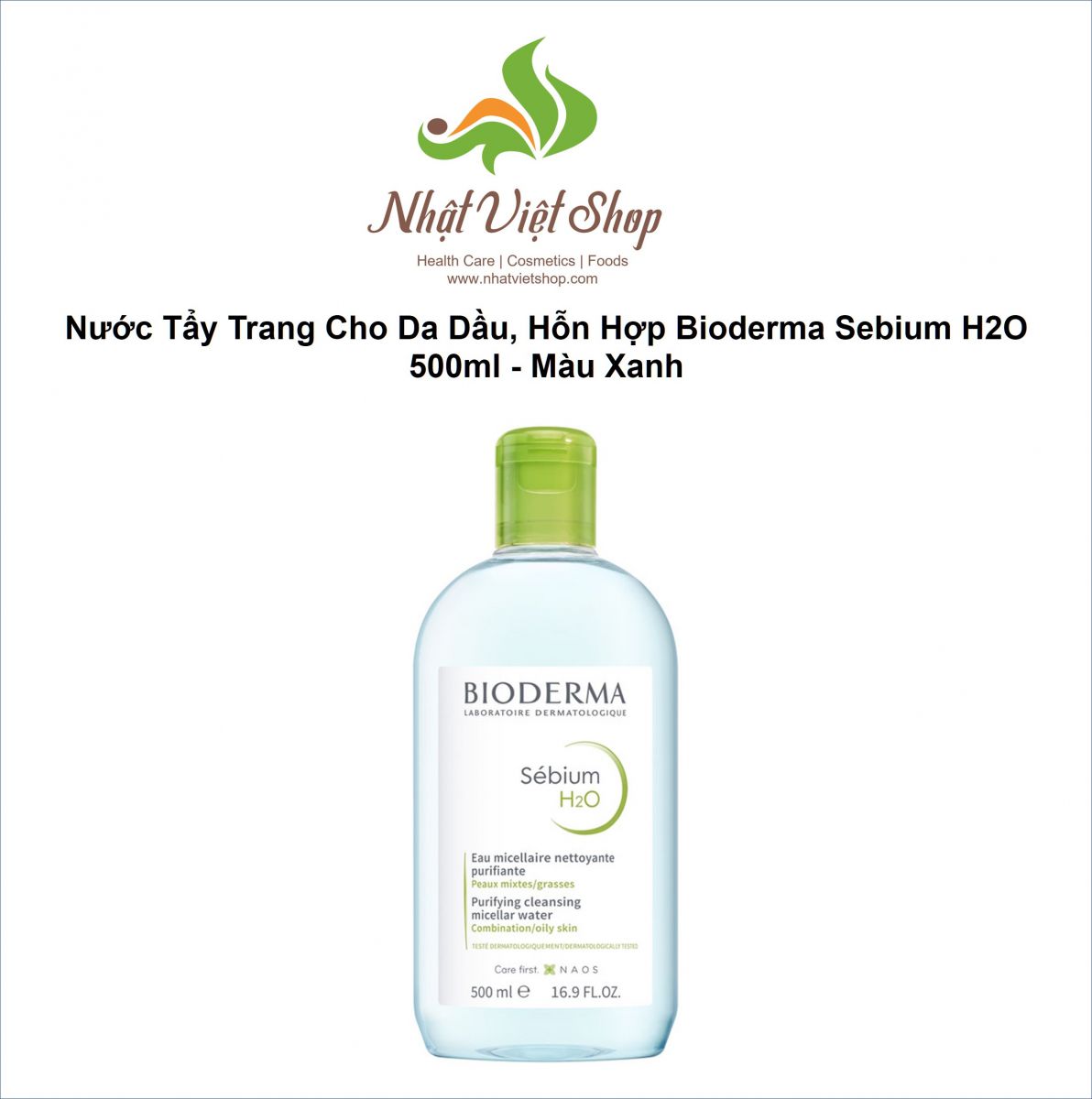 Nước Tẩy Trang Bioderma Crealine H2O Solution Micellaire 500ml