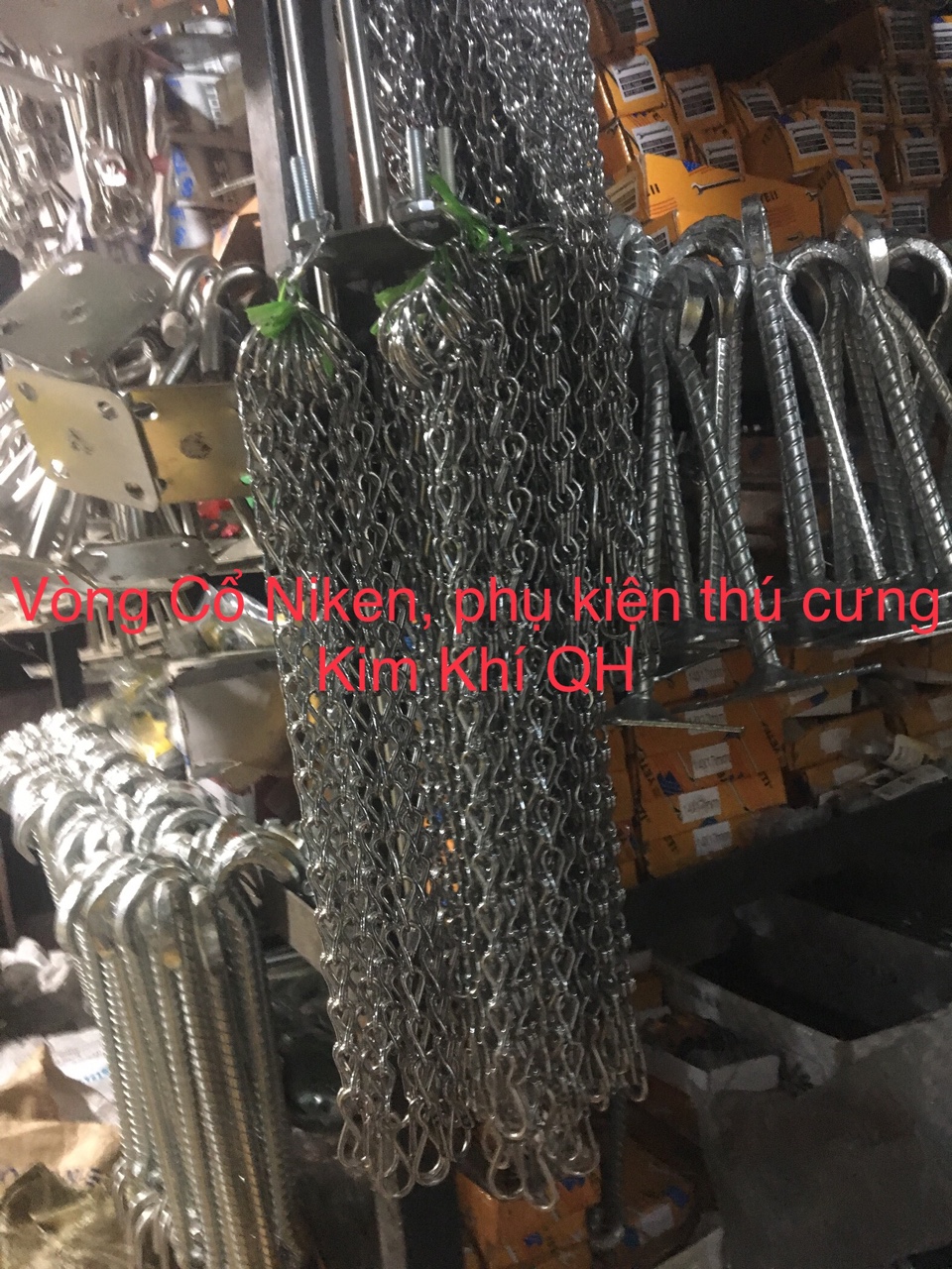 Dây Xích Chó Mèo Inox 2 Móc Hàng Tốt