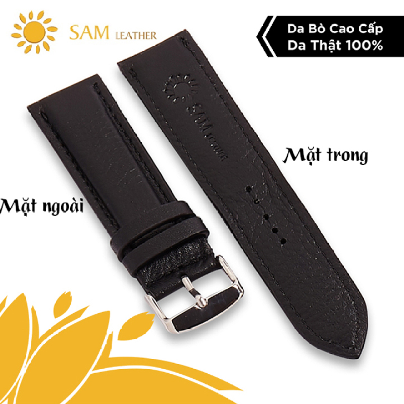 [ SAM Leather ] Dây Đồng Hồ Da Bò – Dây Da Đồng Hồ SAM – Da Bò Thật Bảo Hành 12 Tháng Chính Hãng