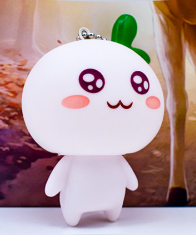 Móc khóa củ cải cute | Mầm cây
