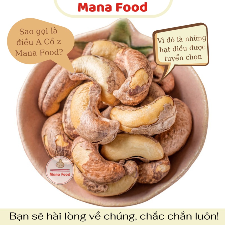 Điều Rang Muối A Cồ Mana Food 500G