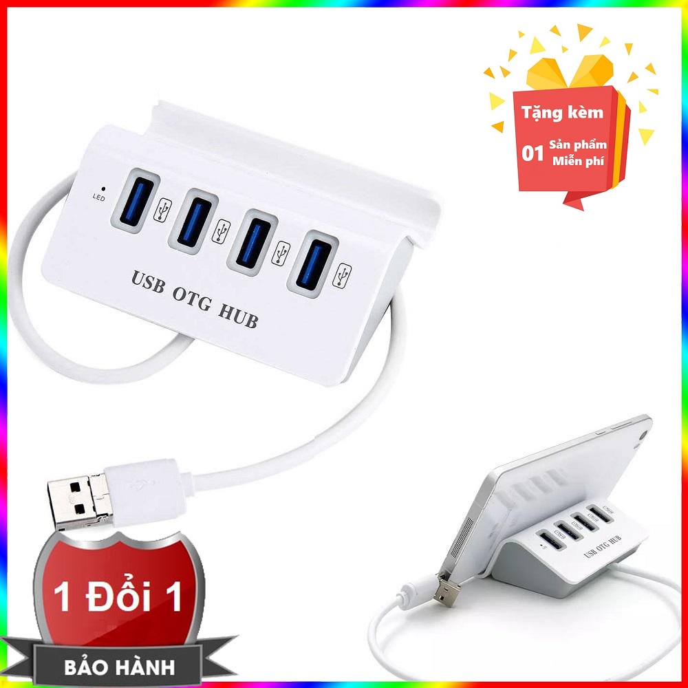 Hub Usb OTG cao cấp kết nối chuột và bàn phím cùng lúc với điện thoại