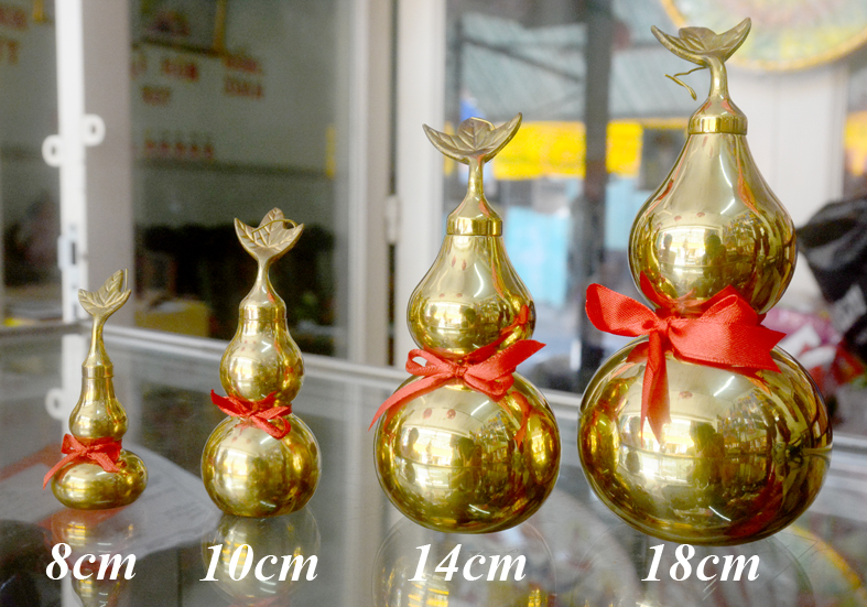 Hồ lô phong thủy bằng đồng-Nhiều cỡ