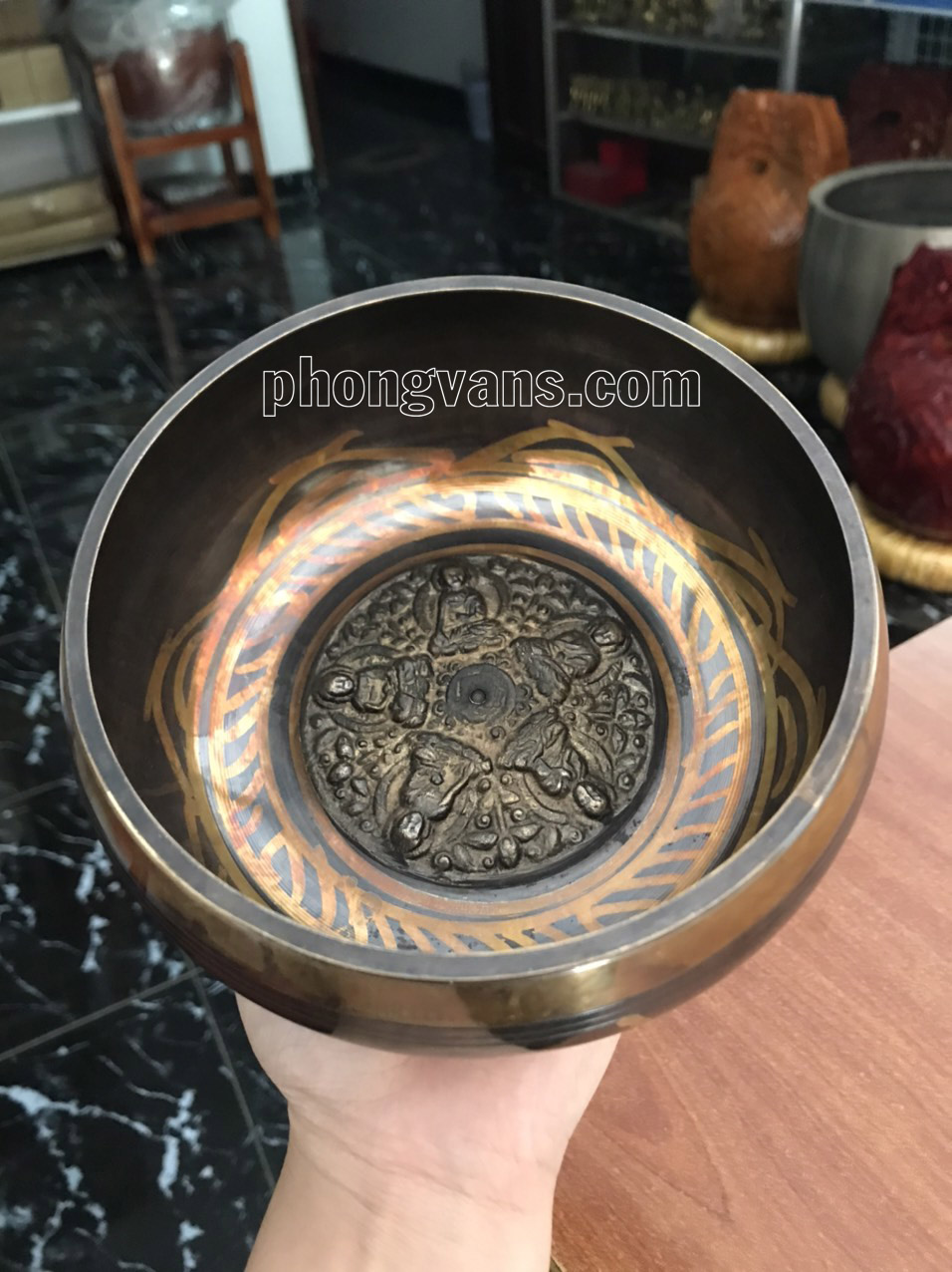 Chuông xoay Tây Tạng 14.5cm