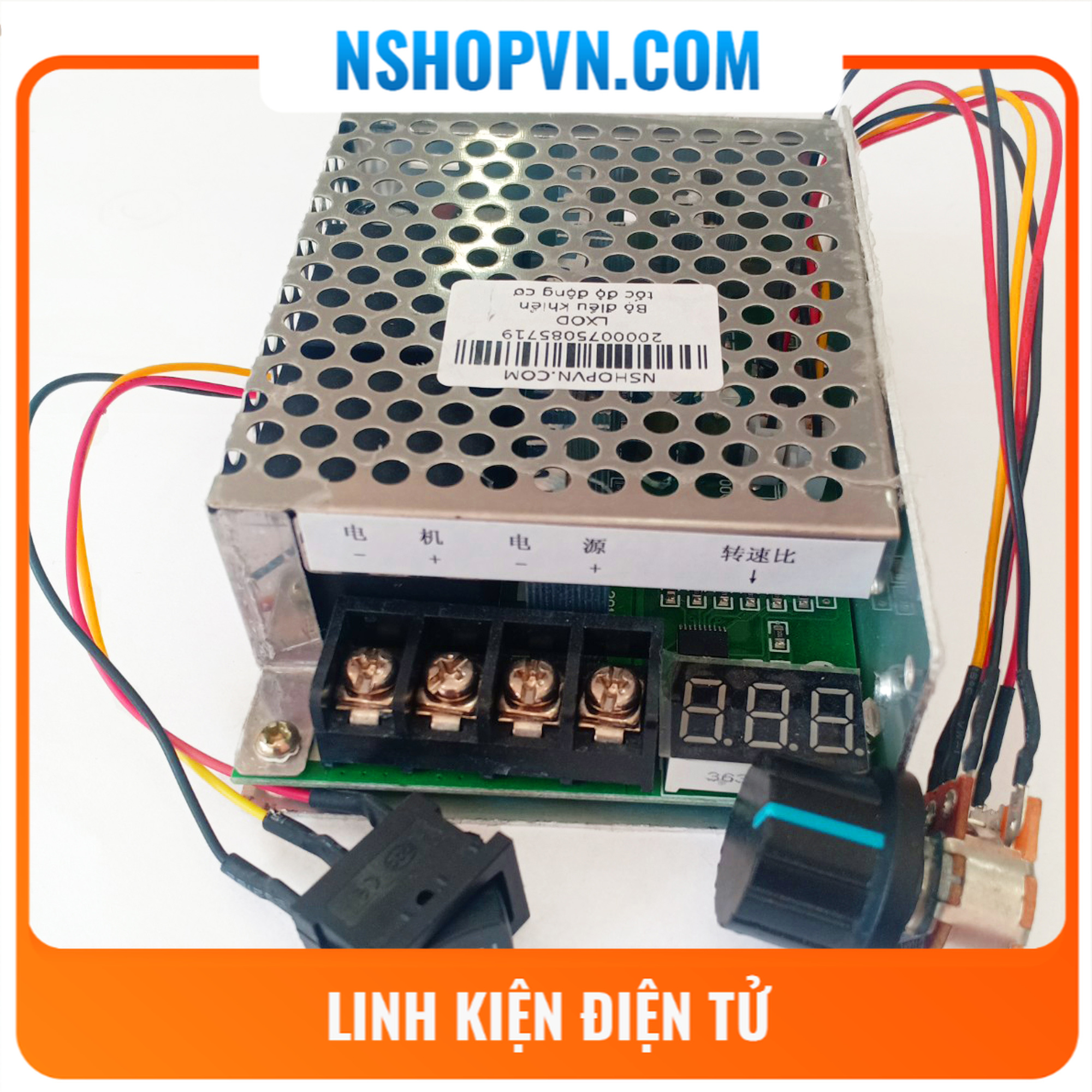 Bộ điều khiển tốc độ động cơ 40A có đảo chiều và hiển thị