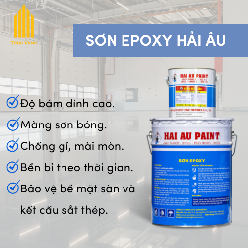 Sơn Hải Âu Epoxy ĐỦ MÀU, 1L, 5L, 20L