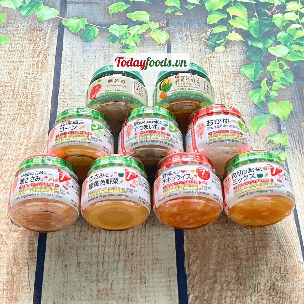 ĐỒ ĂN DẶM Kewpie dành cho bé (5 tháng đến 7+ tháng tuổi) 70G