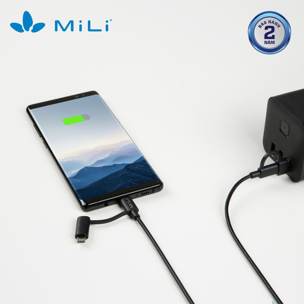 Cáp 4in1 MiLi - HX-L41 màu đen - Dâu Đen Store