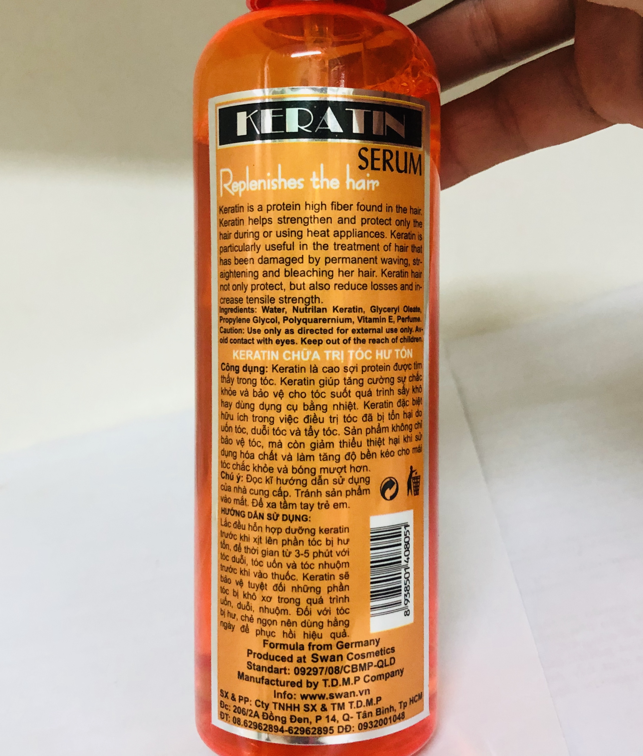[HCM]Serum Phục Hồi Tóc Hư Tổn Swan Keratin 280ml