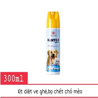 Xịt Hantox Spray 300ml Giúp Diệt Ve Ghẻ Bọ Chét Cho Chó Mèo Nhanh Chóng thumbnail
