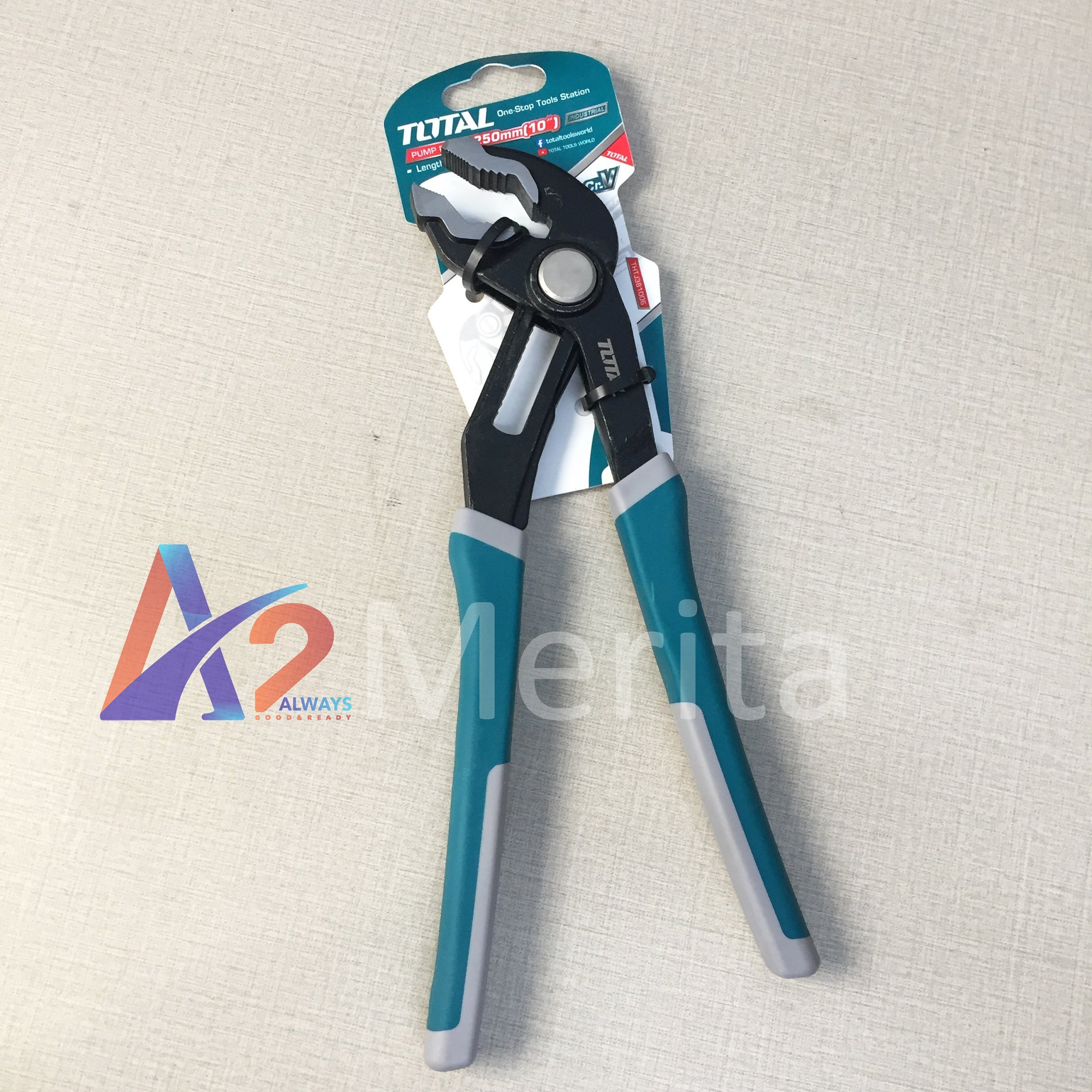 Kềm mỏ quạ 10"/250mm Total THTJ381006 (Kiểu mở nhanh)