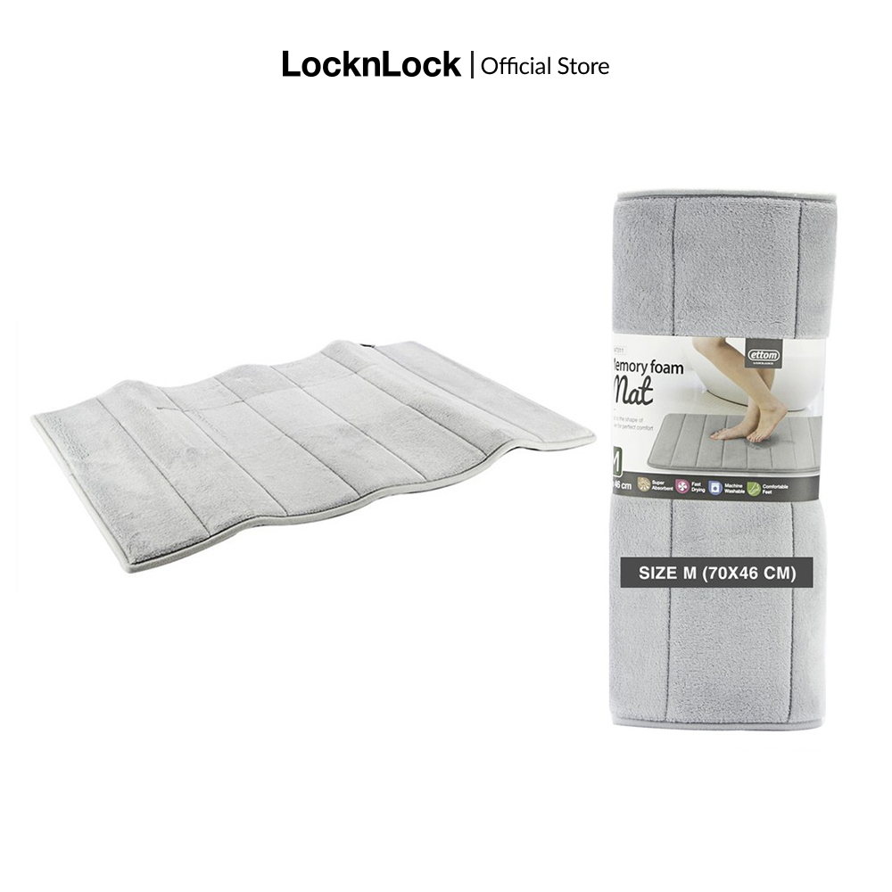 Thảm chùi chân Memory Foam Lock&Lock kiểu Stripe cỡ M 460x700x15mm - MAT511