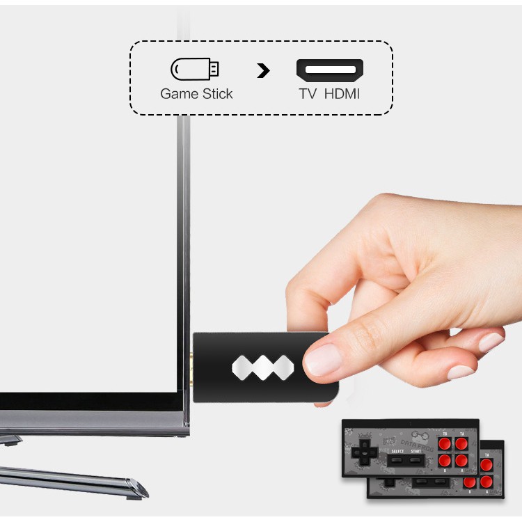 Y2 plus 600 Game wireless 4 button console-HDMI 4K support, wireless connection