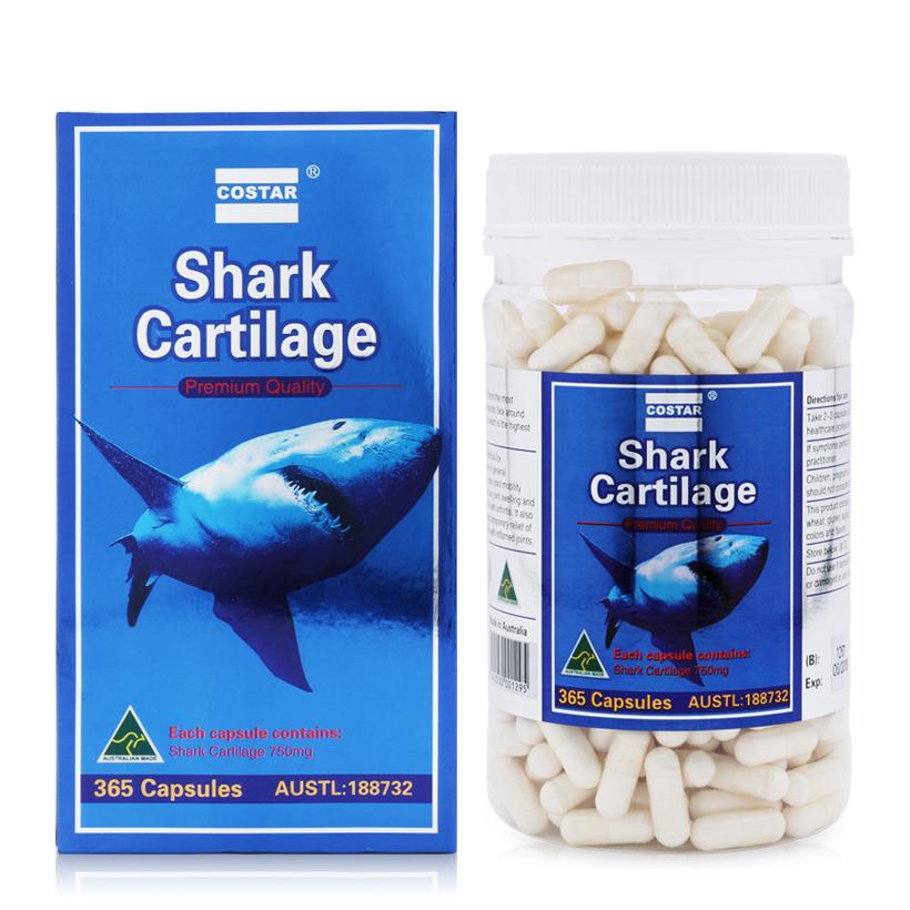 Blue Shark Cartilage Sụn Cá Mập Của Costar, Úc (Hộp 365 viên)