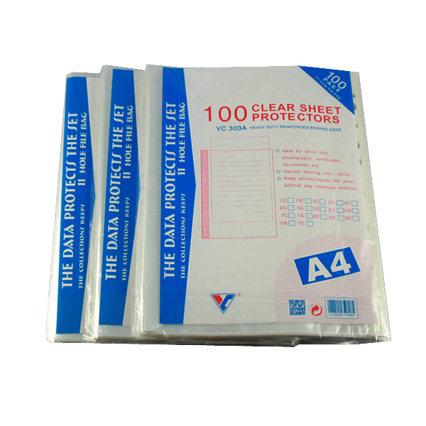 Bìa lỗ A4 VC Xấp 100 tờ