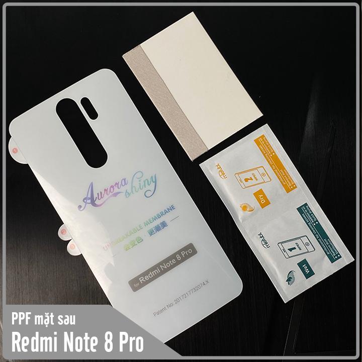 Miếng dán PPF 7 màu cho Xiaomi Redmi Note 8 Pro chống trầy mặt lưng