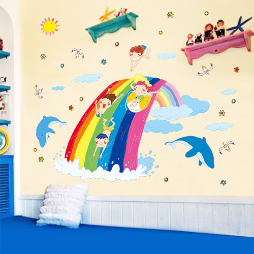 Decal dán tường cá và động vật dưới nước