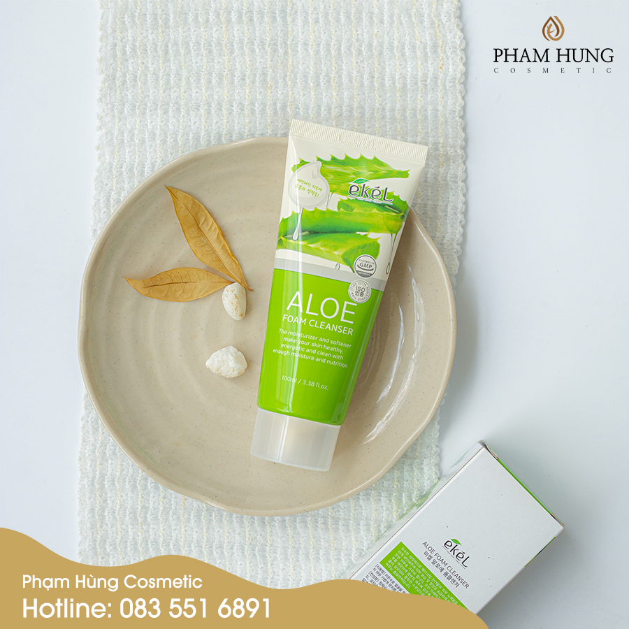 [HCM]Sữa rửa mặt Nha đam Ekel - Ekel Aloe Foam Cleanser 100ml