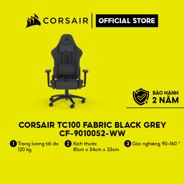 Corsair TC100 Fabric Gray Black (CF-9010052-WW) グレー ブラック