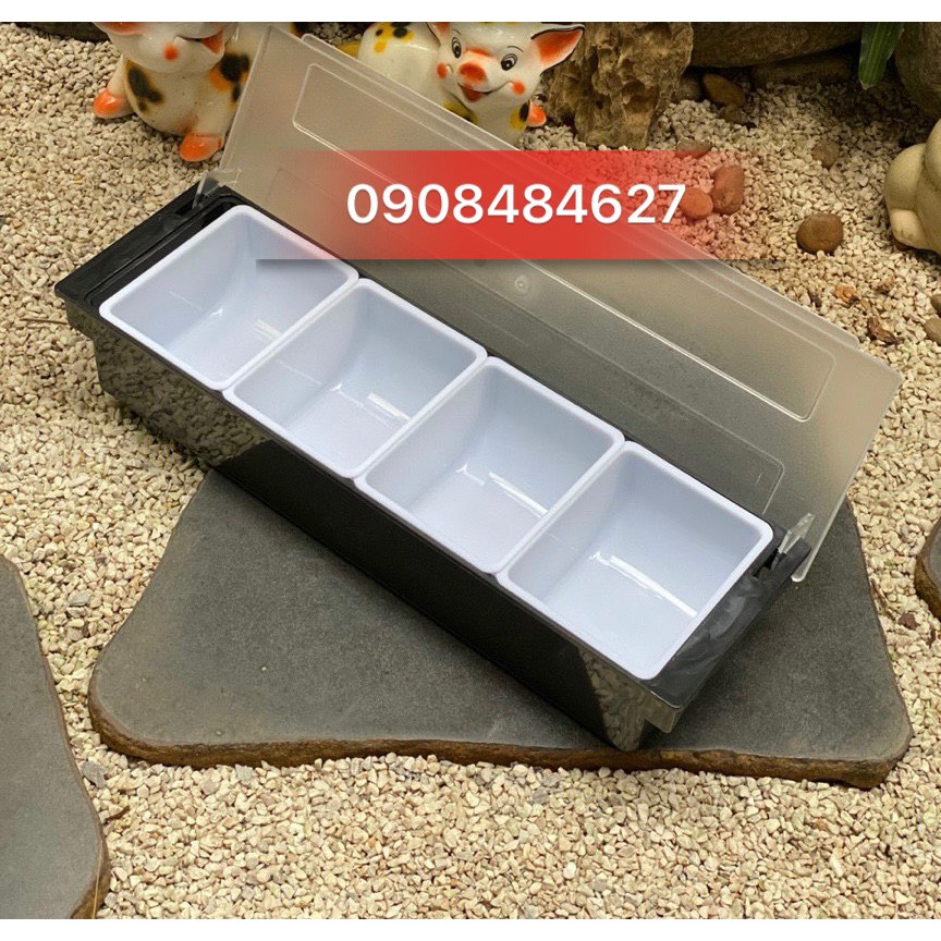 Khay Nhựa Đựng Topping ( 4,5,6 Ngăn )