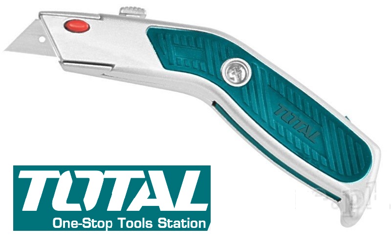 Dao rọc giấy đa năng 61mm Utility Knife Total THT512614 HUK614 Kèm 5 lưỡi SK5