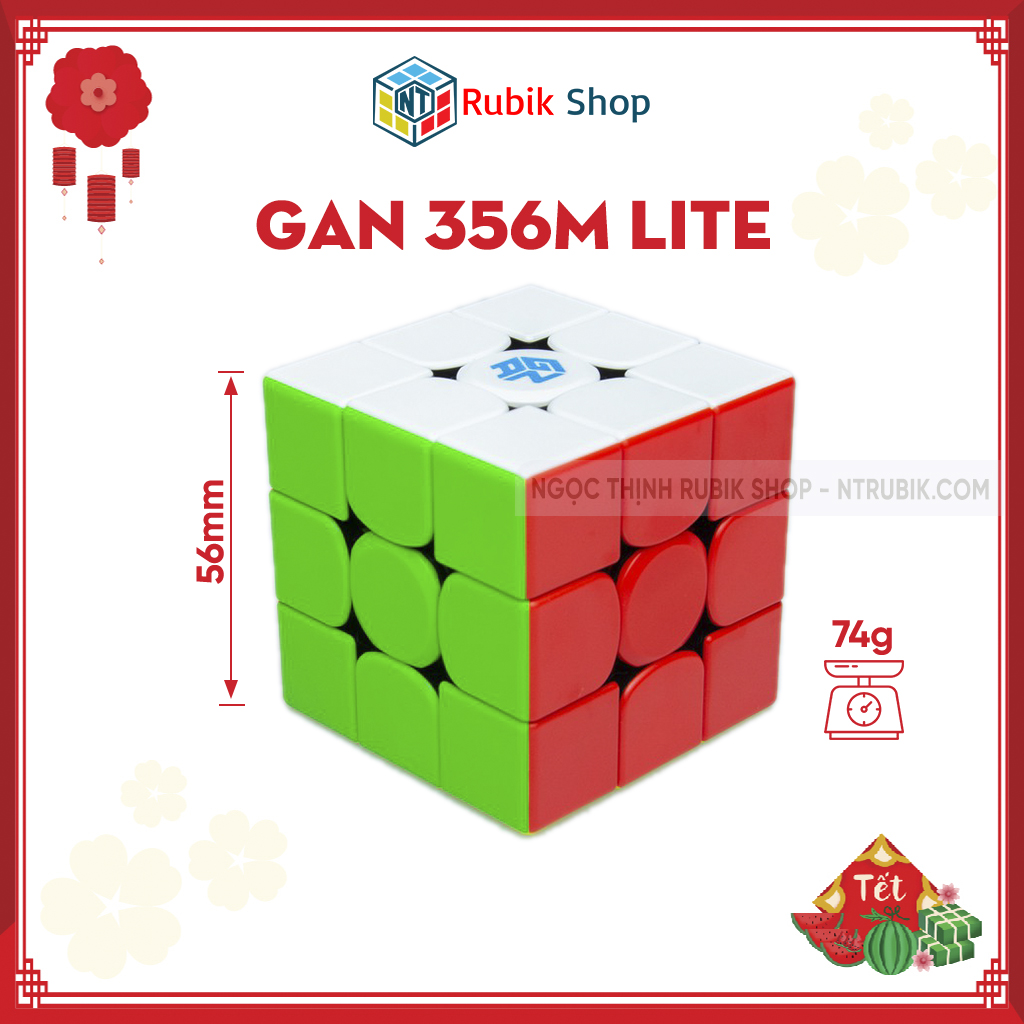 Rubik 3x3x3 Gan 356M Phiên bản Lite (Phiên bản Rút Gọn)