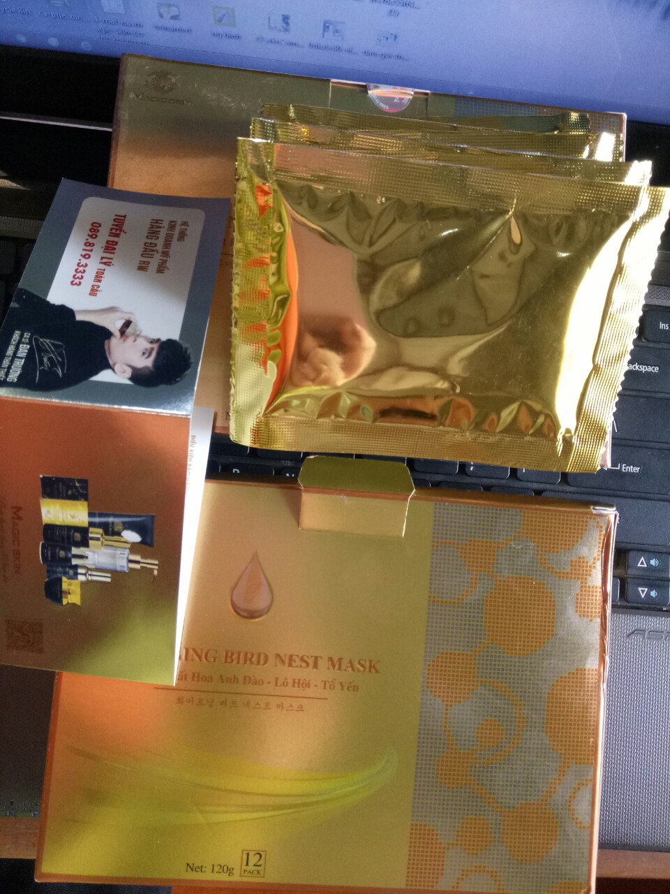 Mặt nạ trắng da Magic Skin  (1GOI lẽ)