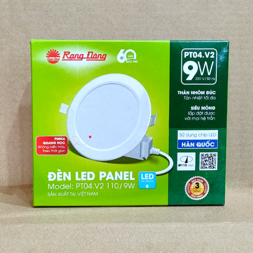 Đèn Âm Trần Panel Siêu Mỏng 7W - 9W - 12W Rạng Đông Model: PT04.V2