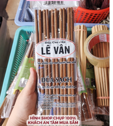 Bộ 10 đôi đũa gỗ chống mốc- Đũa gỗ sạch Lê Vân