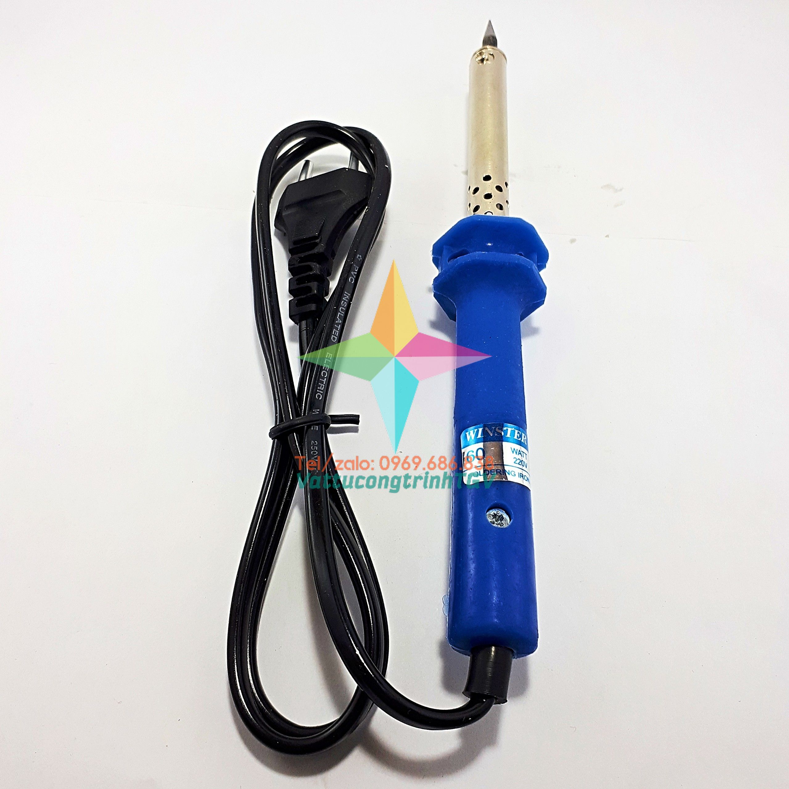 Mỏ hàn điện WINSTER WS-60W tay xanh