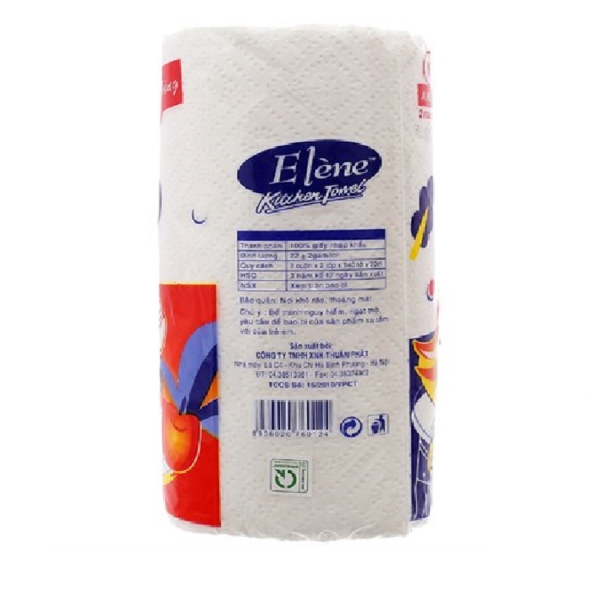[Chính hãng] Khăn bếp Elène đa năng 2 cuộn ( 2 lớp ) [Ảnh thật]