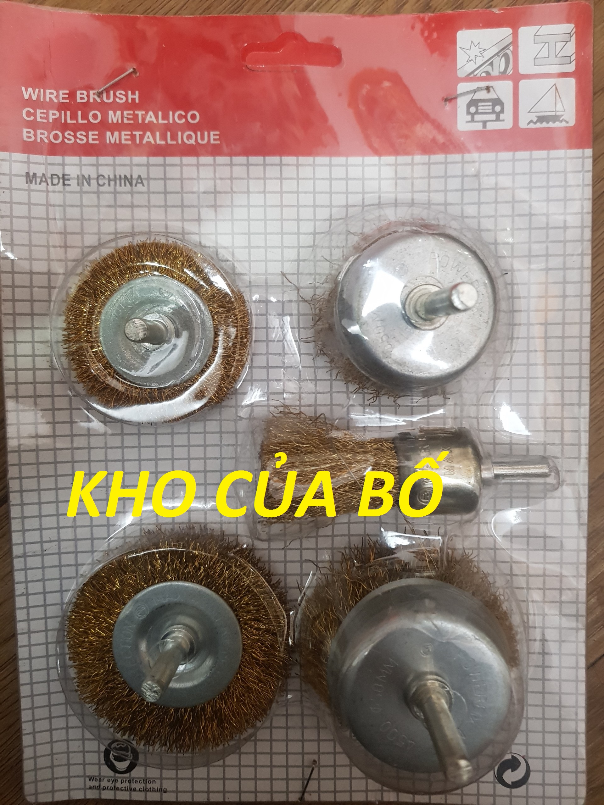 Bộ 5 chén cước đánh rỉ - bcdr5ct