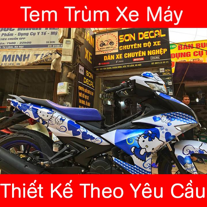 Tem Trùm Dán Xe Exciter 150 Kitty
