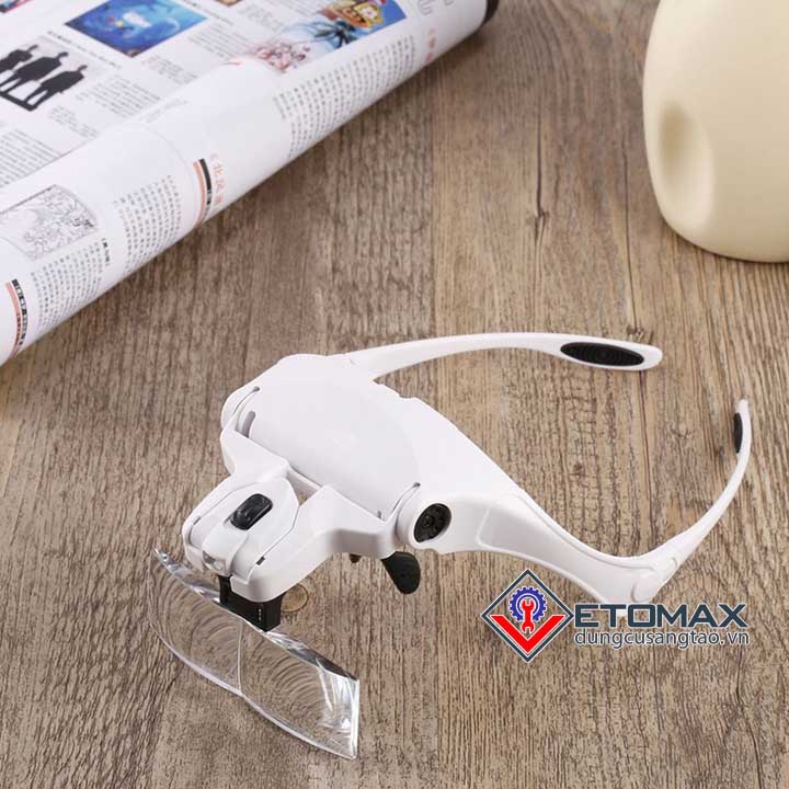Kính lúp đeo đầu có đèn Led v5