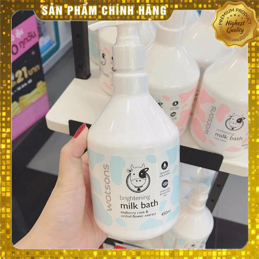 Sữa Tắm Con Bò Watsons Milk Bath Thái Lan 450ml