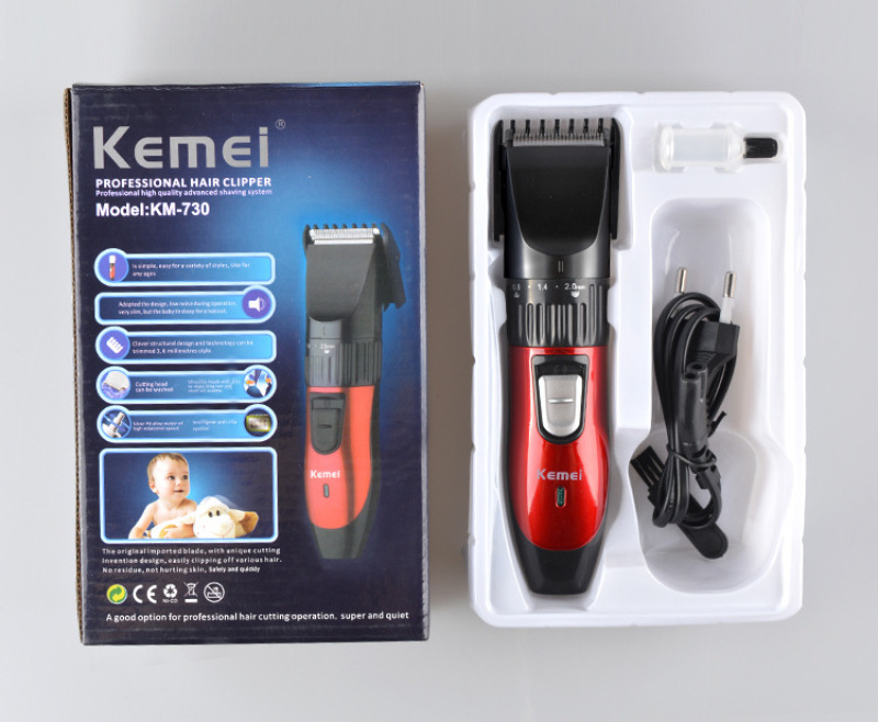 Tông đơ cắt tóc chuyên nghiệp tông đơ Kemei 730 (Có Sạc) thiết kế nhỏ gọn, tiện lợi và dễ dàng sử dụng sẽ các bạn cắt tóc cho người thân ngay tại nhà mà không cần phải ra tiệm. nhập khẩu