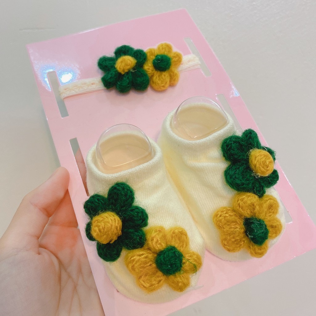 Set tất thú + băng đô sơ sinh (0-1 tuổi)
