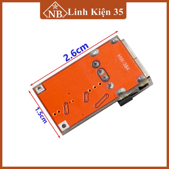 Module mạch sạc nhanh 5V 3A Input 6-24VDC