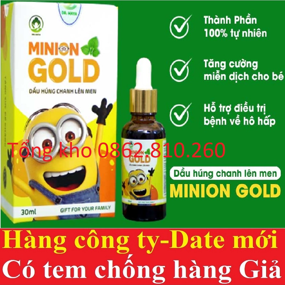 Tinh dầu húng chanh lên men Minion Gold 30ml