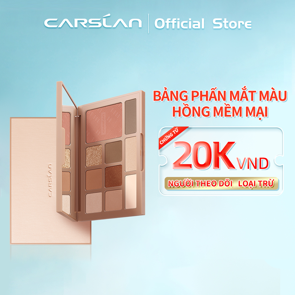 Carslan Phấn Mắt Lấp Lánh Mượt Mà 10 Màu Bảng Phấn Mắt Lấp Lánh Tự Nhiên