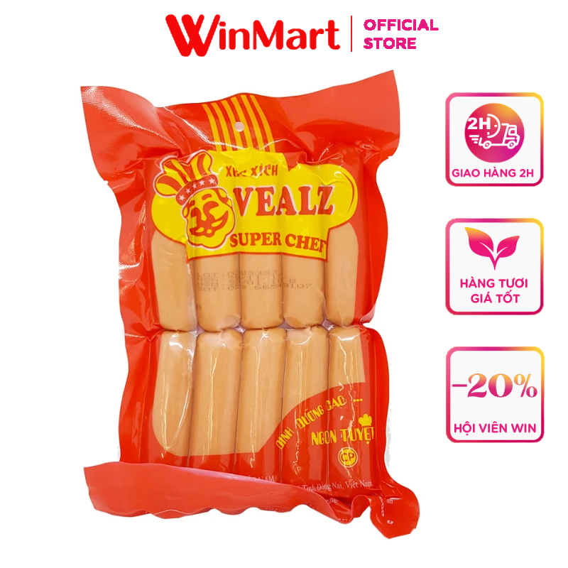 [Siêu thị WinMart] - CP Xúc xích Vealz 3A gói 500g (MN)