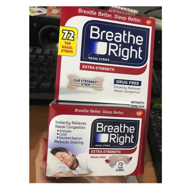 [HCM]Miếng Dán Thông Mũi Breathe Right